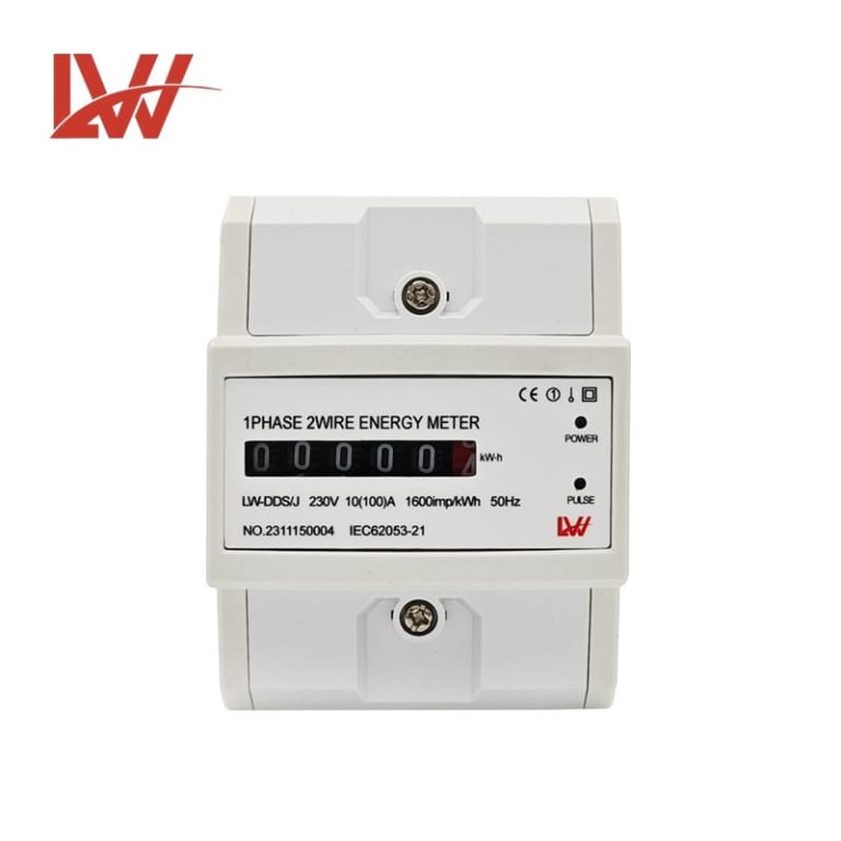 1 Phase 2Wire Din Rail Digit Digital Energy Meter