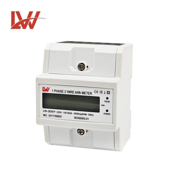 1 Phase 2Wire Din Rail LCD Digital Display  Energy Meter - Image 3