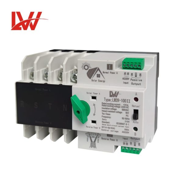 LW2R-100Ⅱ ATS PV Din RailSeries 4P - Image 4