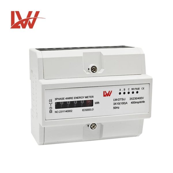 3 Phase 4Wire LW-DTS-J Din Rail Digit Digital display energy meter - Image 2