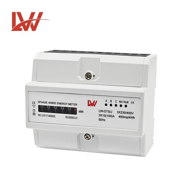 3 Phase 4Wire LW-DTS-J Din Rail Digit Digital display energy meter - Image 3