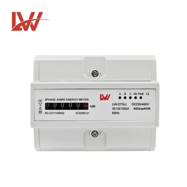 3 Phase 4Wire LW-DTS-J Din Rail Digit Digital display energy meter