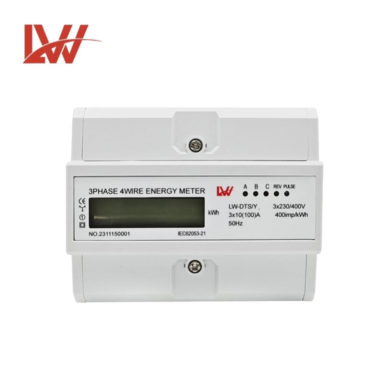 3 Phase 4Wire LW-DTS-Y Din Rail LCD display energy meter