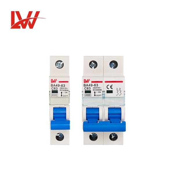 AC MCB BA49-63 1P2P 6-63A