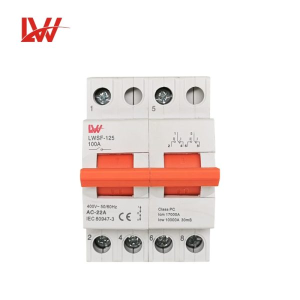Modular Manual Din Rail Mcb Mini Changeover Switch 80A100A125A - Image 2
