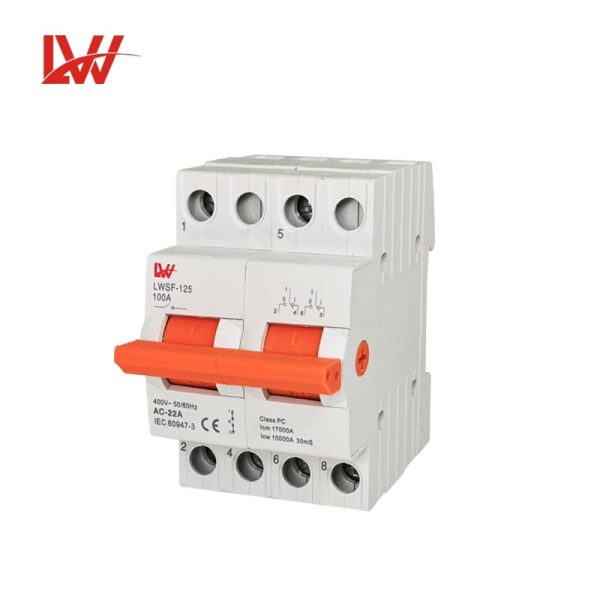 Modular Manual Din Rail Mcb Mini Changeover Switch 80A100A125A - Image 3