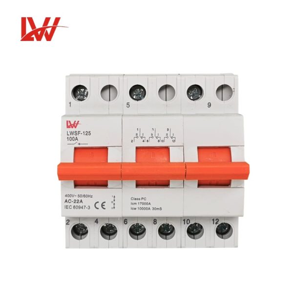 Modular Manual Din Rail Mcb Mini Changeover Switch 80A100A125A - Image 5