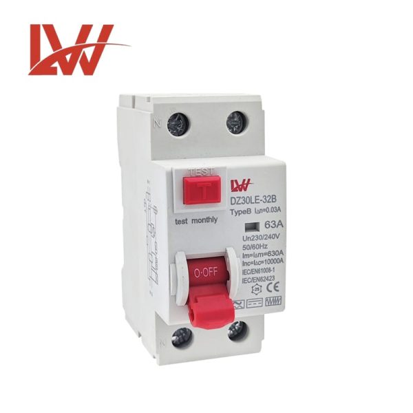 RCCB Used for charging stations DZ30LE-32B 2P 63A - Image 2