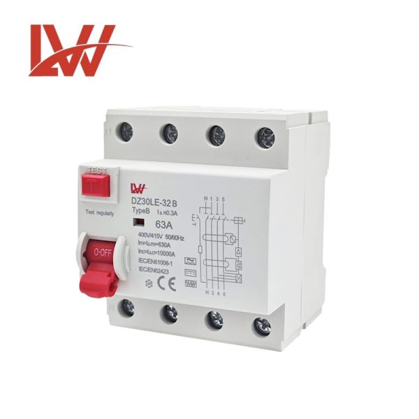 RCCB Used for charging stations DZ30LE-32B 4P 63A - Image 3