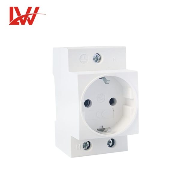 EU AC30 Power Sockets Germany Europe Modular Din Rail Socket - Image 2
