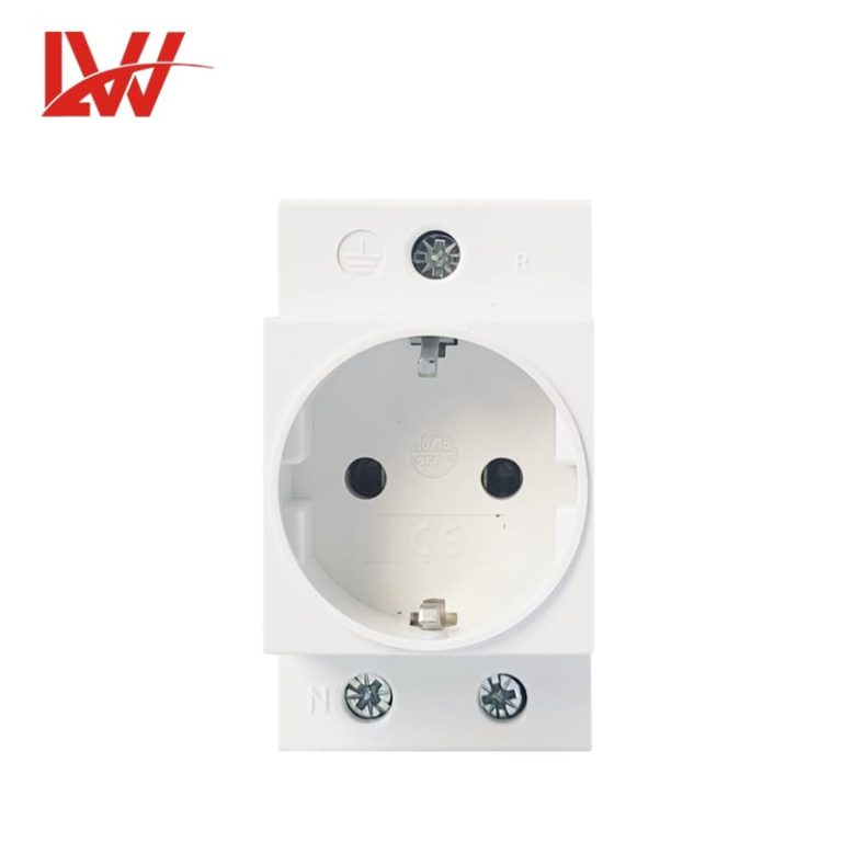 EU AC30 Power Sockets Germany Europe Modular Din Rail Socket
