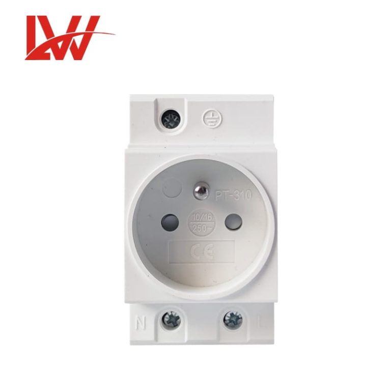 French standard Modular Socket Din Rail Mounted Plug Socket