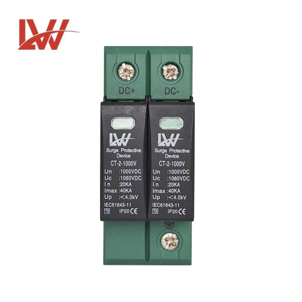LW DC SPD CT-2 1000V 2P Green and black