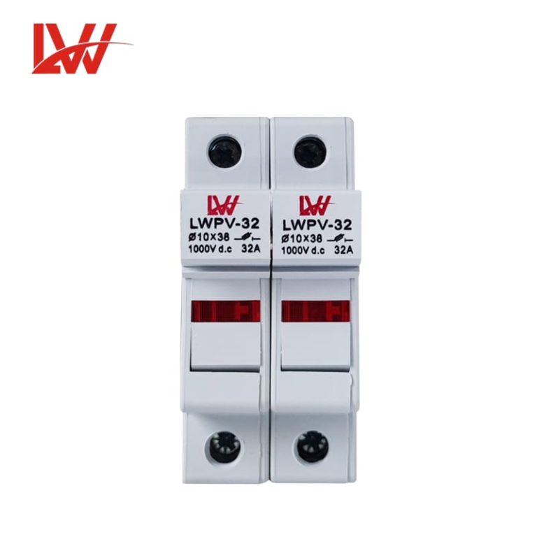 LWPV-32 DC 1000V Solar 2P Fuse Base 32A 10X38mm