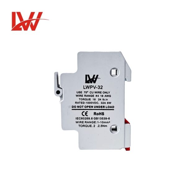 LWPV-32 DC 1000V Solar Fuse Base 32A 10X38mm - Image 4