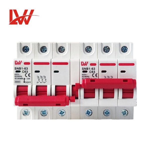 Manual Changeover Switch Interlock MCB  SNB1-63 - Image 4