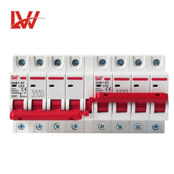 Manual Changeover Switch Interlock MCB  SNB1-63 - Image 5