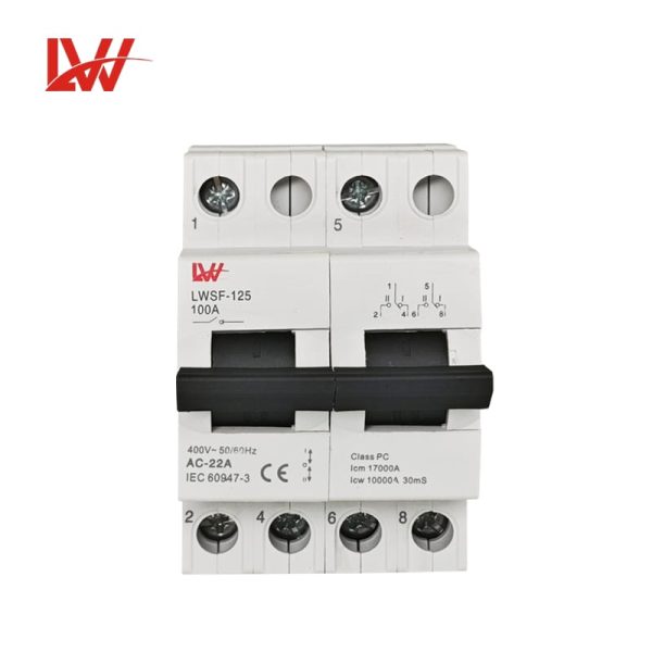 Modular Manual Din Rail Mcb Mini Changeover Switch 80A100A125A - Image 6