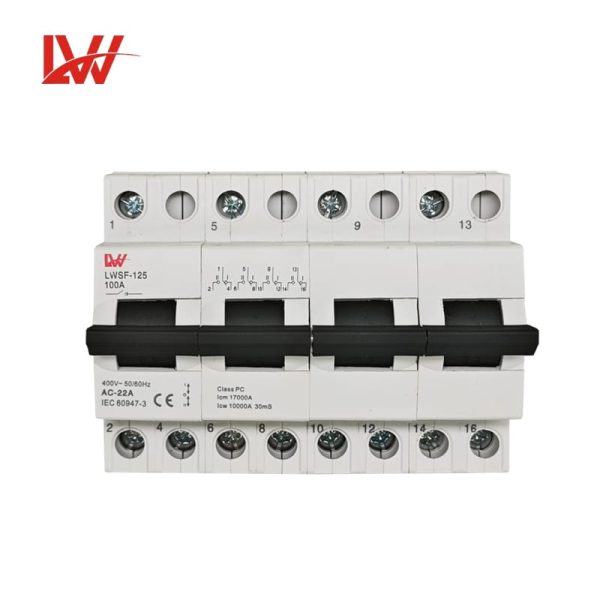 Modular Manual Din Rail Mcb Mini Changeover Switch 80A100A125A - Image 4