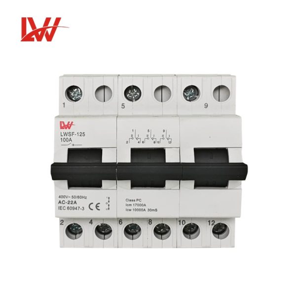 Modular Manual Din Rail Mcb Mini Changeover Switch 80A100A125A - Image 3