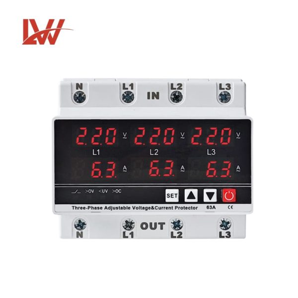 Three-Phase Adjustable Voltage&Current Protector