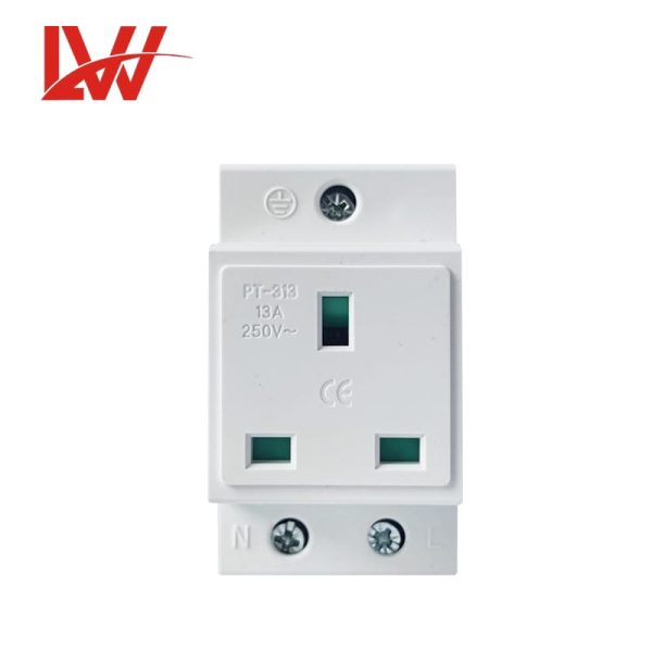 UK standard Modular Socket Din Rail Mounted Plug Socket